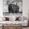 Designart - Longhaired Scottish Bull - Cottage Canvas Art Print